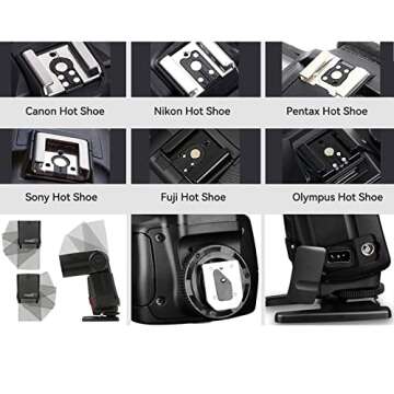 YONGNUO YN560 IV Wireless Flash Speedlite, Master + Slave Flash + Built-in Trigger System, for Canon Nikon Pentax Olympus Fujifilm Panasonic Digital Cameras