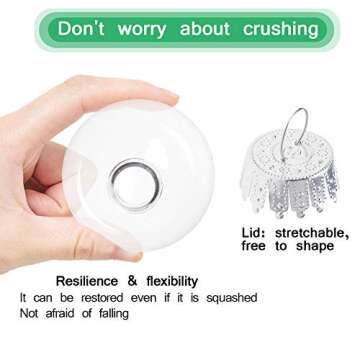 HahaGo Christmas Clear Baubles Transparent Ball Plastic Fillable Sphere Ornament for Xmas Tree/Home Decoration/Wedding/Birthday/Party/Gift Box etc (6cm, Set of 12Pcs with lid)(Round)