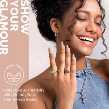 MelodySusie Hema Free Gel Nail Polish - Non-Toxic & Long-Lasting