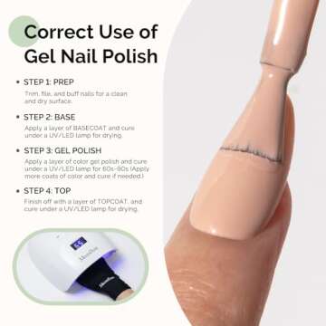 MelodySusie Hema Free Gel Nail Polish - Non-Toxic & Long-Lasting