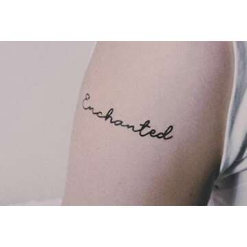 Temporary Tattoos 13 Inspired by Singer Lyrics and Butterflies