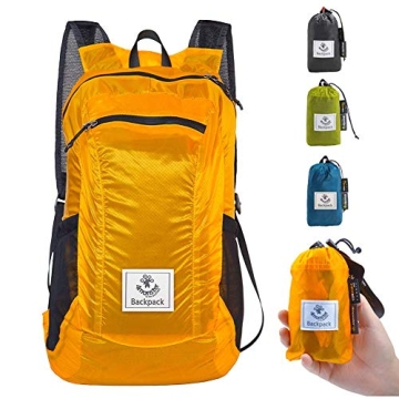 4Monster Hiking Daypack,Water Resistant Lightweight Packable Backpack for Travel Camping Outdoor