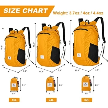 4Monster Hiking Daypack,Water Resistant Lightweight Packable Backpack for Travel Camping Outdoor
