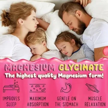 Vegan Magnesium Glycinate Gummies Sleep Relaxation Non-GMO