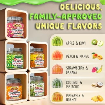 Vegan Magnesium Glycinate Gummies Sleep Relaxation Non-GMO