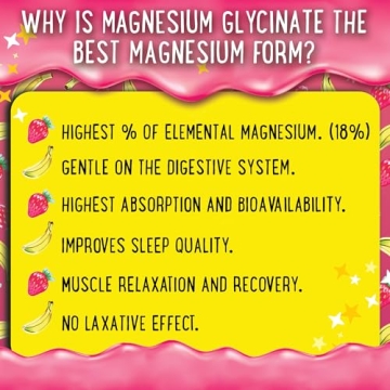 Vegan Magnesium Glycinate Gummies Sleep Relaxation Non-GMO