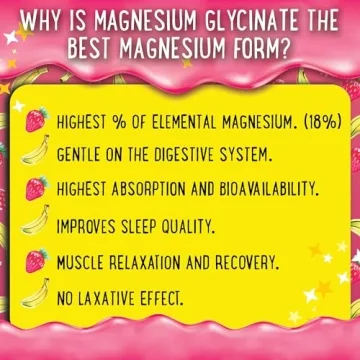 Vegan Magnesium Glycinate Gummies Sleep Relaxation Non-GMO
