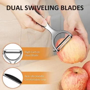 TACGEA Vegetable Peeler Set - Durable Non-Slip Kitchen Tool