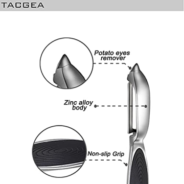 TACGEA Vegetable Peeler Set - Durable Non-Slip Kitchen Tool