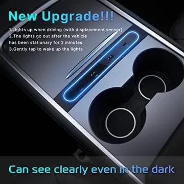 VIJIM Tesla USB Charger Hub with LED Light for Model 3/Y