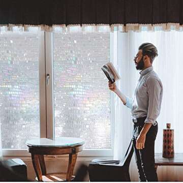 3D Rainbow Window Privacy Film -UV Blocking Decorative Clings