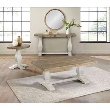 Martin Svensson Home Napa, Coffee Table, White Stain and Reclaimed Natural