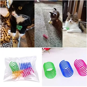 Andiker 12 Pc Cat Spiral Spring Interactive Toy Set