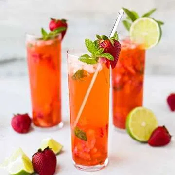 Gmark 6 Inch Plastic Swizzle Sticks 100 ct for Cocktails