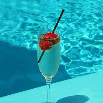 Gmark 6 Inch Plastic Swizzle Sticks 100 ct for Cocktails