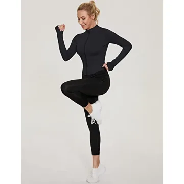 LUYAA Women's Workout Jackets Lightweight Athletic Zip Up