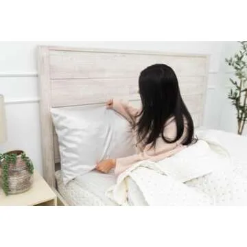 Beddy's Ivory Satin Pillowcase for Hair and Skin Protection