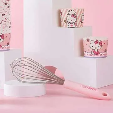 CHEFMADE Hello Kitty 11-Inch Whisk for Baking and Mixing