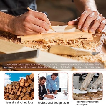 YEPVIE Kalimba 17 Key – Unique Thumb Piano for All Ages