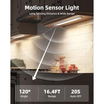 EZVALO Under Cabinet Lighting, 2200mAh Detachable Battery, 76 LEDs Dimmable Closet Lights, 3 Color T...