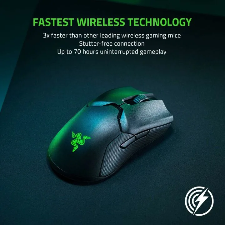 Razer Viper Ultimate Wireless Gaming Mouse With RGB Dock