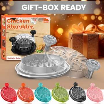 Beiyunee 10'' Chicken Shredder Tool Twist - Effortless Shredding