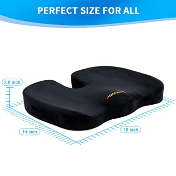 SAIREIDER Memory Foam Office Chair Cushion for Comfort
