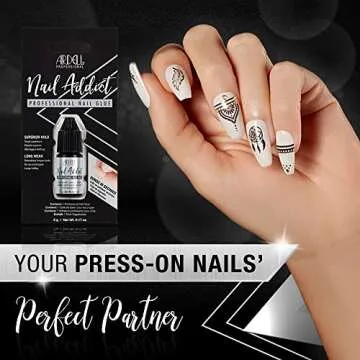 Ardell Professional Nail Glue, Superior Hold, Long-Lasting Adhesive for Fake Nails, Press On Nails & Nail Repairs, Quick-Drying Formula, 5g