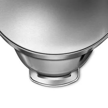 simplehuman 45L Hands-Free Step Trash Can - Stylish & Efficient