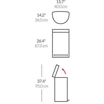 simplehuman 45L Hands-Free Step Trash Can - Stylish & Efficient