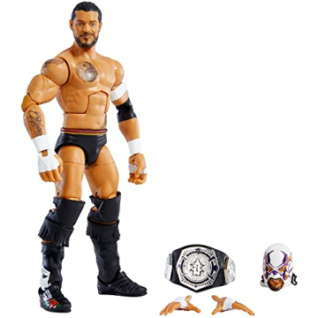 WWE Santos Escobar Elite Collection Series 87 Action Figure - 6" Posable Collectible