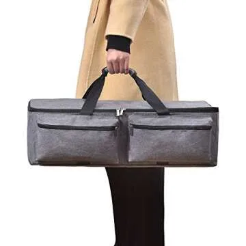 Die-Cutting Machine Carrying Bag, Foldable Bag Compatible with Cricut Explore Air and Maker Come with Dust Cover (Grey)