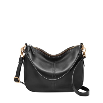 Stylish Fossil Women's Jolie Black Leather Crossbody Handbag