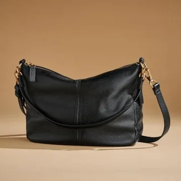 Fossil Jolie Leather Black Crossbody Handbag