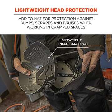 Ergodyne Skullerz 8945F(x) Bump Cap Insert - Ultimate Safety