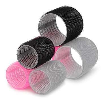 Hair Rollers Heatless Hair Curler: Hair Rollers Set 13Pcs with Clips for Long Hair, Women Heatless C...