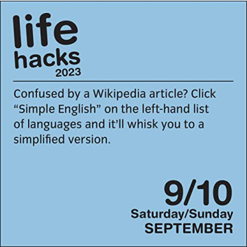 Life Hacks 2023 Calendar Amazing Daily Tips & Tricks