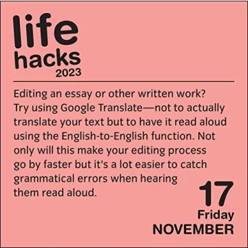 Life Hacks 2023 Calendar Amazing Daily Tips & Tricks