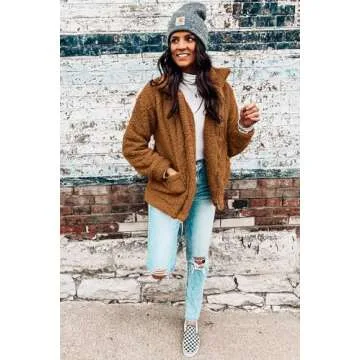 PRETTYGARDEN Women's Cozy Sherpa Fleece Winter Jacket