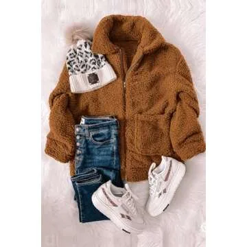 PRETTYGARDEN Women's Cozy Sherpa Fleece Winter Jacket