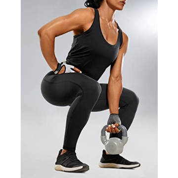 CRZ YOGA Ulti-Dry Leggings for Women - High Waisted Comfort