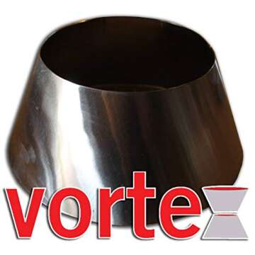 Vortex Small (in) Direct Cooking Charcoal Grill BBQ Accessory Cone 18.5 22.5 for Weber Smokey Mountain WSM Small - Stainless - Original - USA Made -Genuine SM Size
