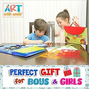 Complete 55-Piece Drawing Stencils Set for Kids