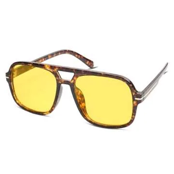 HERJOUR Retro Aviator Sunglasses for Stylish Sun Protection