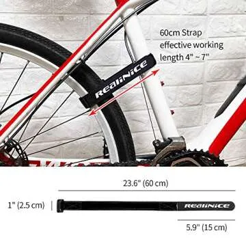 RealiNice Upgraded Bike Rack Strap Set for All Bikes