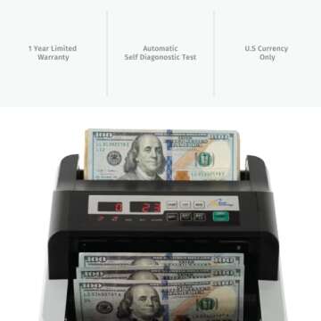 High-Speed Royal Sovereign Bill Counter with Security Features