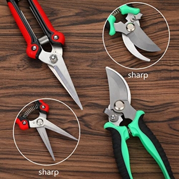 5 Pack Garden Pruning Shears Set with Gardening Gloves