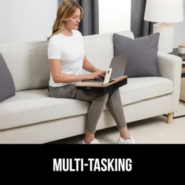 Gorilla Grip Lap Desk with Comfort Cushion and Phone Holder