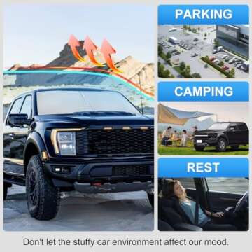 Premium Custom Fit Car Sun Shade for Ford F150 2021-2025