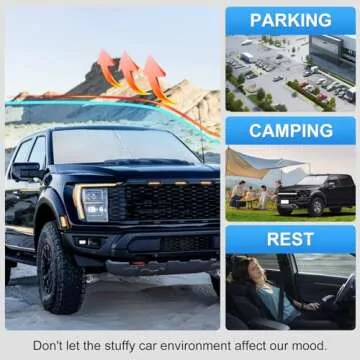 Premium Custom Fit Car Sun Shade for Ford F150 2021-2025